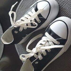 Black Platform Sneakers